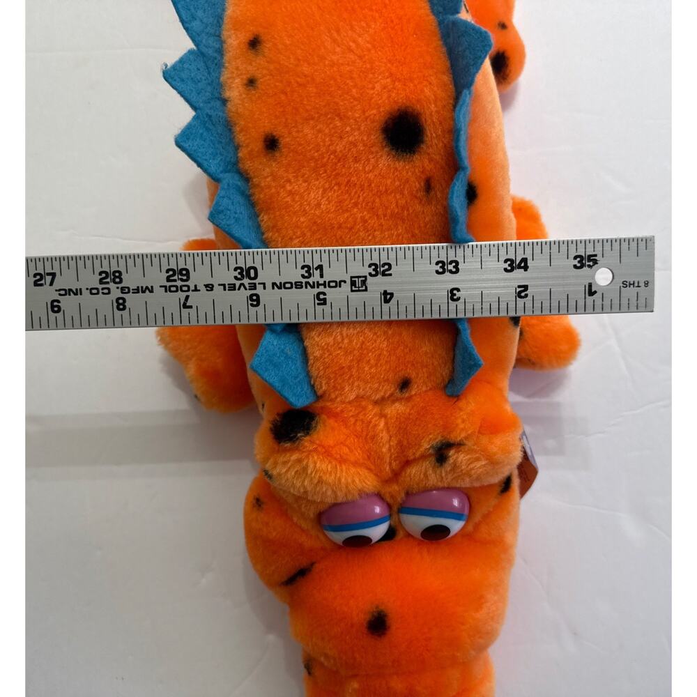 Vtg Suagar Loaf Orange Alligator Plush 21” Long Plastic 3D Eyes W/tags - Picture 11 of 12